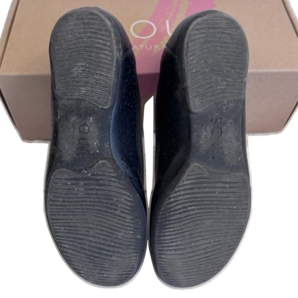 Naturalizer Natural Soul Magical Black Ballet Flats Size 6